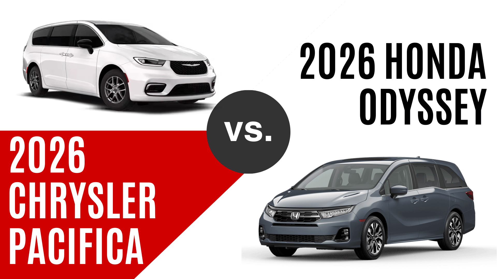 2026 Chrysler Pacifica vs Honda Odyssey comparison- Chris Crain Dodge Jeep Ram in Benton AR
