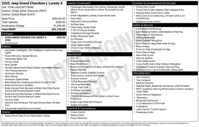 2025 Jeep Grand Cherokee L Laredo