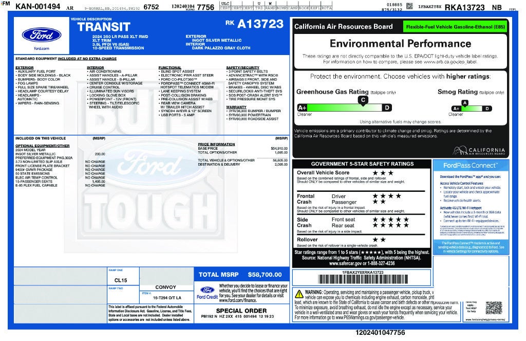 2024 Ford Transit-350 XLT