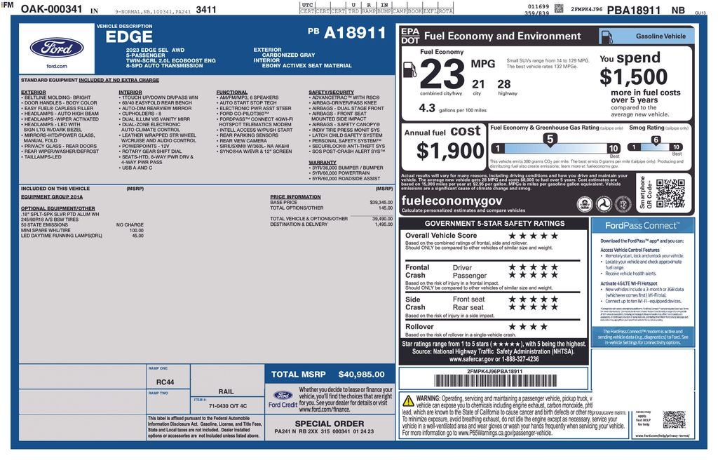 2023 Ford Edge SEL
