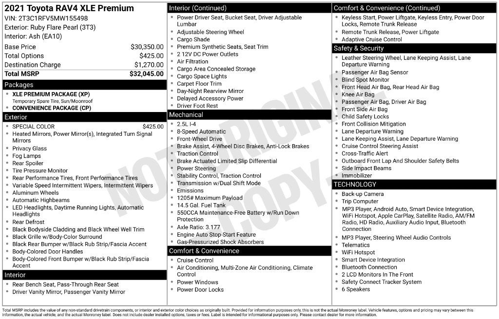 2021 Toyota RAV4 XLE Premium