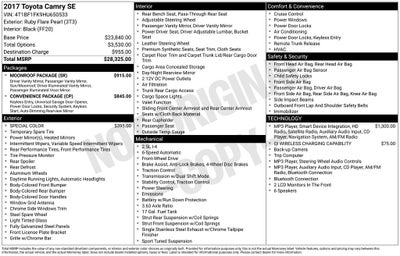 2017 Toyota Camry SE