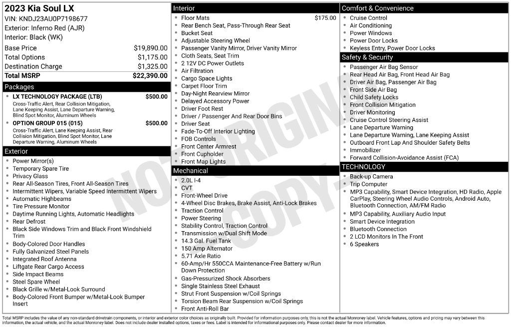 2023 Kia Soul LX