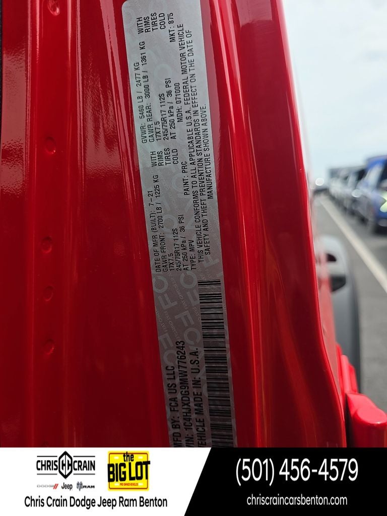 2021 Jeep Wrangler Unlimited Sport S 4x4