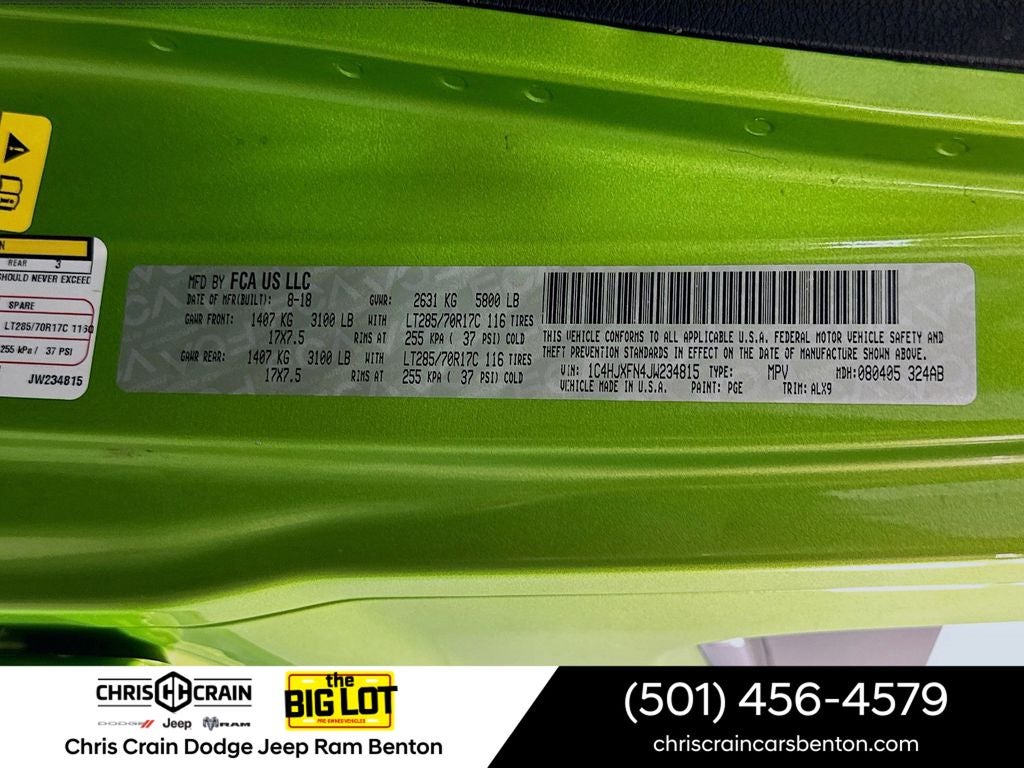 2018 Jeep Wrangler Unlimited Rubicon 4x4