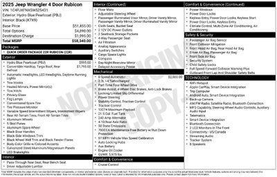 2025 Jeep Wrangler 4-Door Rubicon 4x4