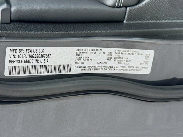 2025 Jeep Grand Cherokee GRAND CHEROKEE ALTITUDE X 4X4