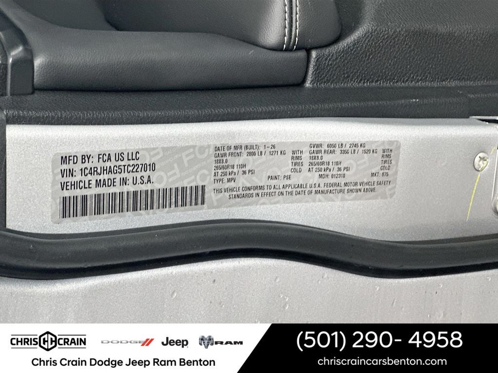 2026 Jeep Grand Cherokee GRAND CHEROKEE LAREDO X 4X4