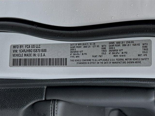 2025 Jeep Grand Cherokee GRAND CHEROKEE LIMITED 4X4