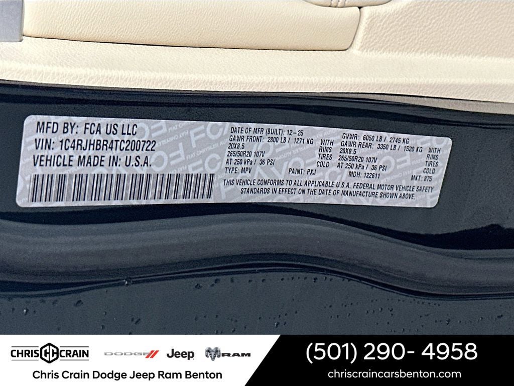 2026 Jeep Grand Cherokee GRAND CHEROKEE LIMITED 4X4