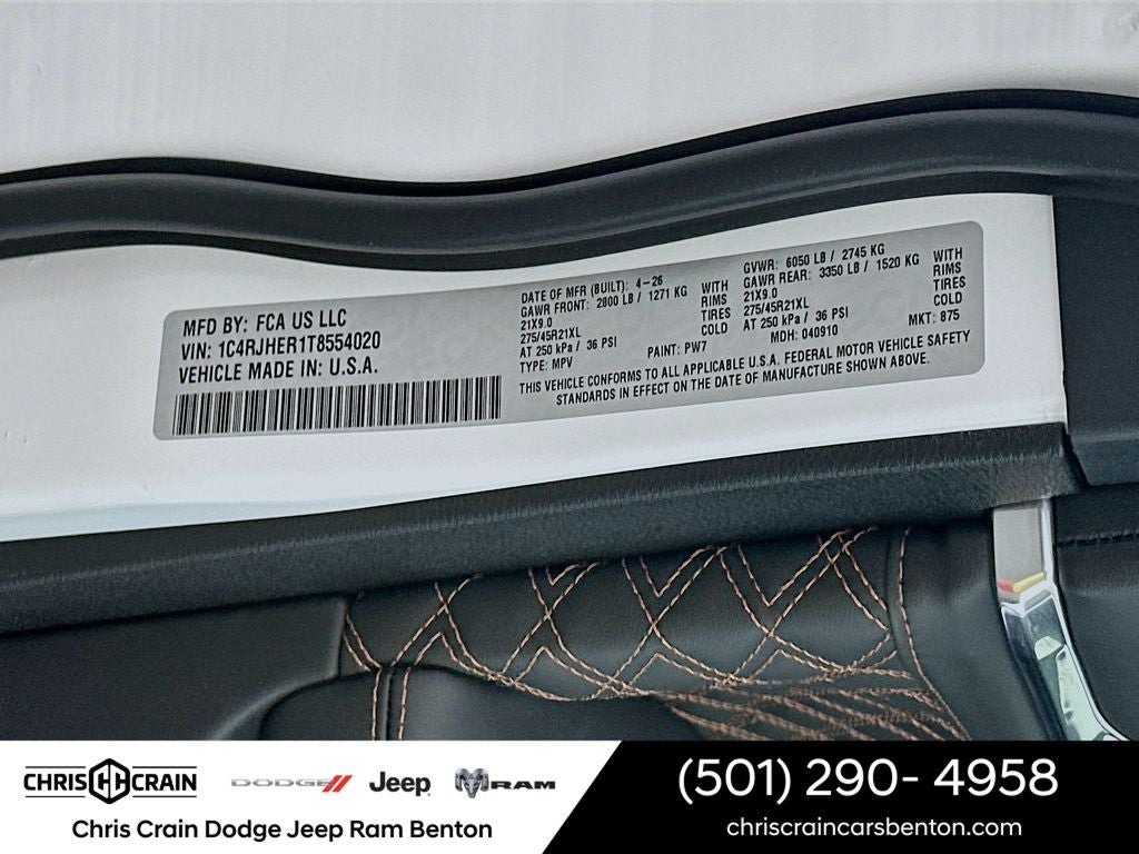 2026 Jeep Grand Cherokee GRAND CHEROKEE SUMMIT 4X4