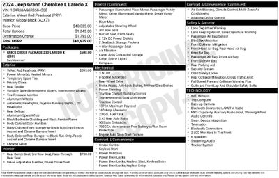 2024 Jeep Grand Cherokee L Laredo X 4x2