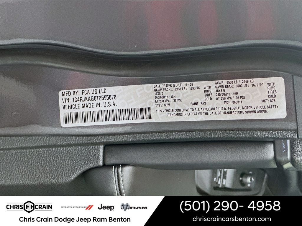2026 Jeep Grand Cherokee GRAND CHEROKEE L LAREDO X 4X4