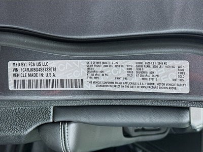 2025 Jeep Grand Cherokee GRAND CHEROKEE L LIMITED 4X4