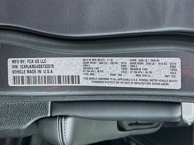 2025 Jeep Grand Cherokee GRAND CHEROKEE L LIMITED 4X4