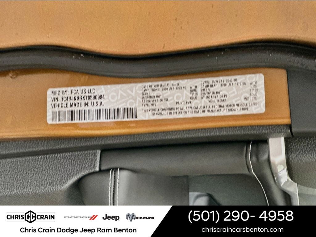 2026 Jeep Grand Cherokee GRAND CHEROKEE L LIMITED RESERVE 4X4