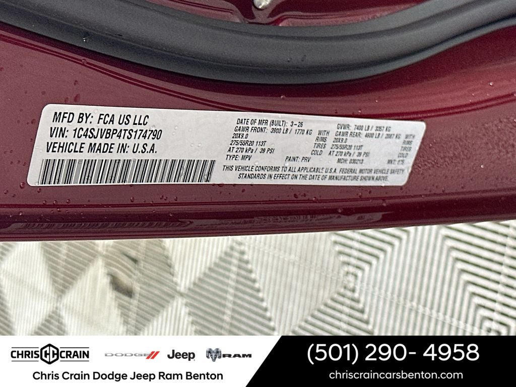 2026 Jeep Grand Wagoneer Limited Altitude