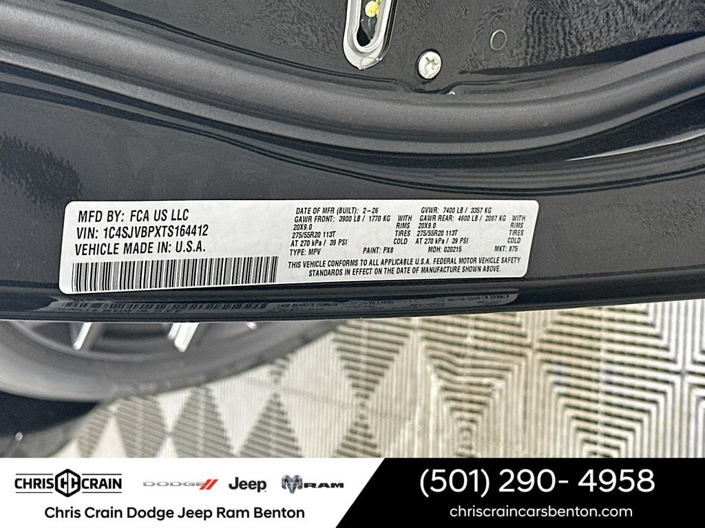 2026 Jeep Grand Wagoneer GRAND WAGONEER LIMITED ALTITUDE 4X4