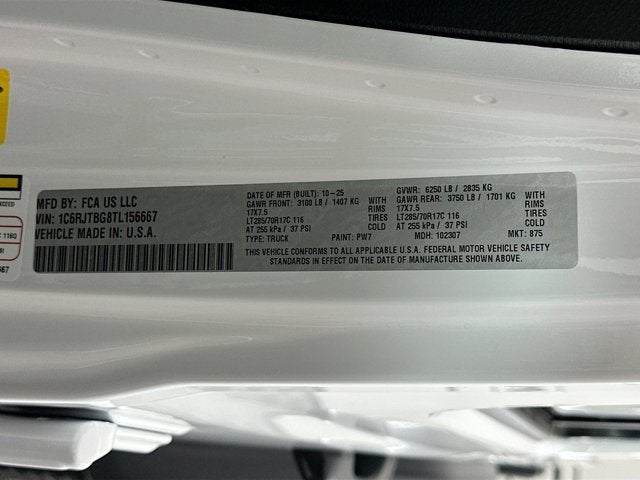 2026 Jeep Gladiator GLADIATOR RUBICON 4X4