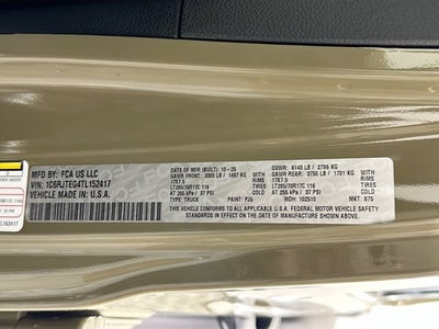 2026 Jeep Gladiator GLADIATOR MOJAVE 4X4