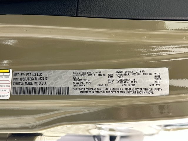 2026 Jeep Gladiator GLADIATOR MOJAVE 4X4