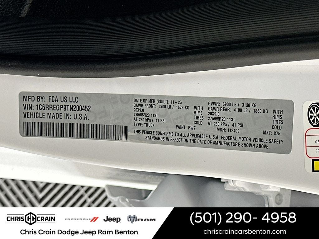 2026 RAM Ram 1500 RAM 1500 TRADESMAN CREW CAB 4X2 5'7' BOX