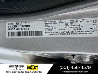 2025 RAM 1500 Big Horn Crew Cab 4x4 5'7' Box