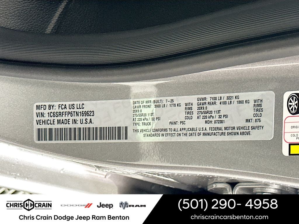 2026 RAM Ram 1500 RAM 1500 BIG HORN CREW CAB 4X4 5'7' BOX