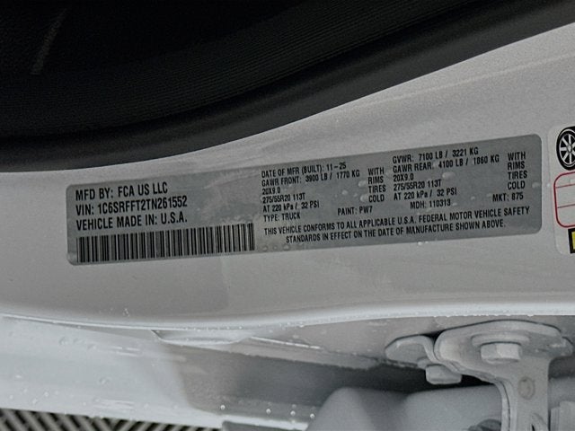 2026 RAM Ram 1500 RAM 1500 BIG HORN CREW CAB 4X4 5'7' BOX