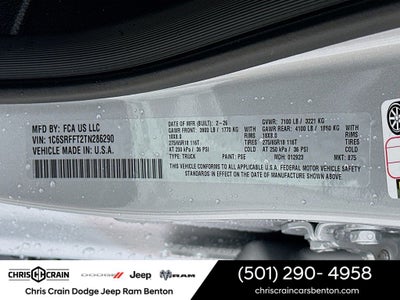 2026 RAM Ram 1500 RAM 1500 BIG HORN CREW CAB 4X4 5'7' BOX