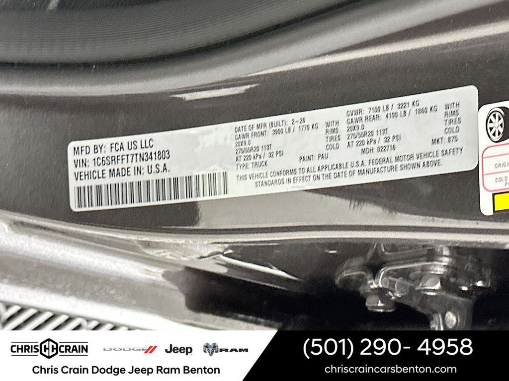 2026 RAM Ram 1500 RAM 1500 BIG HORN CREW CAB 4X4 5'7' BOX