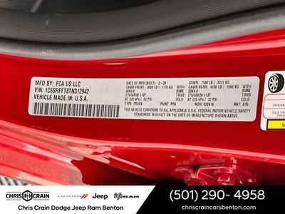 2026 RAM Ram 1500 RAM 1500 BIG HORN CREW CAB 4X4 5'7' BOX