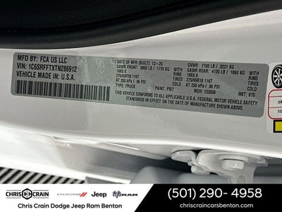 2026 RAM Ram 1500 RAM 1500 BIG HORN CREW CAB 4X4 5'7' BOX