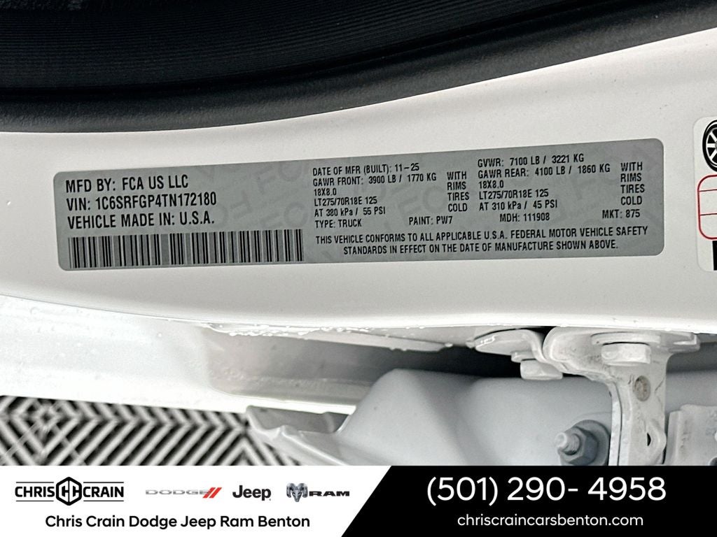 2026 RAM Ram 1500 RAM 1500 WARLOCK CREW CAB 4X4 5'7' BOX