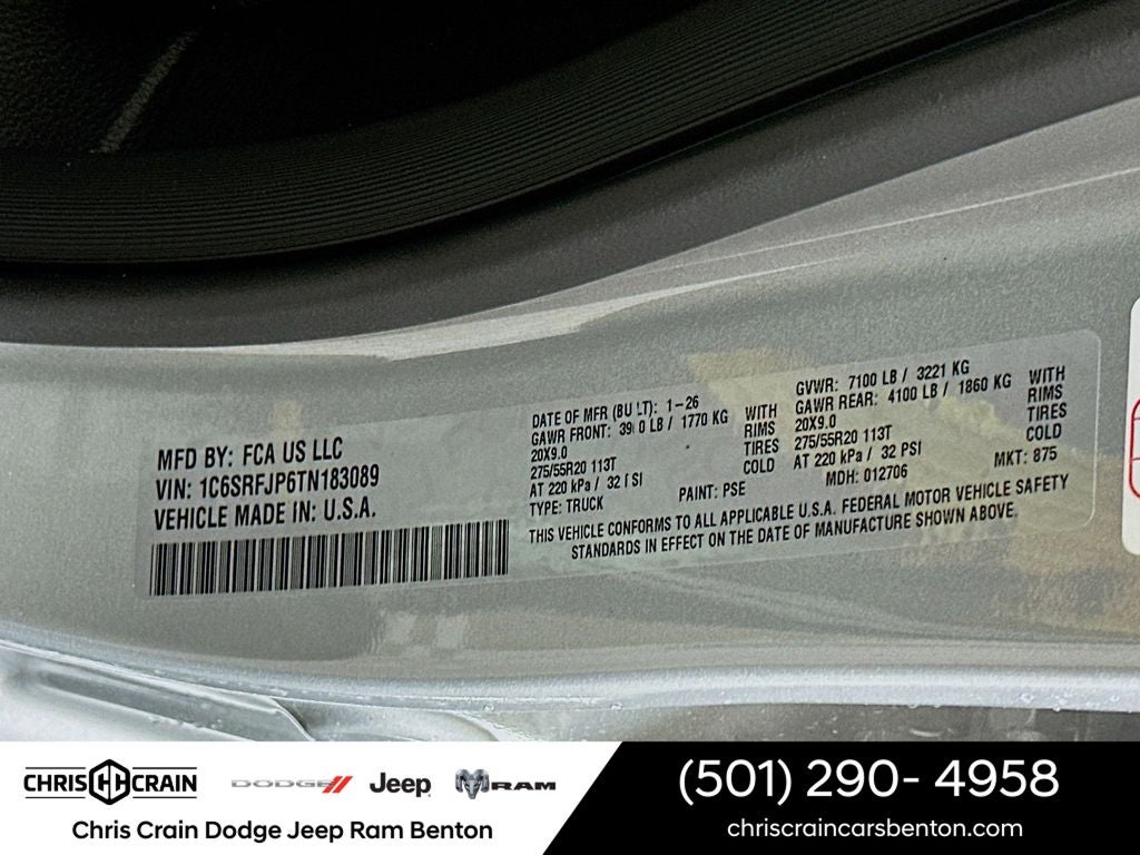 2026 RAM Ram 1500 RAM 1500 LARAMIE CREW CAB 4X4 5'7' BOX