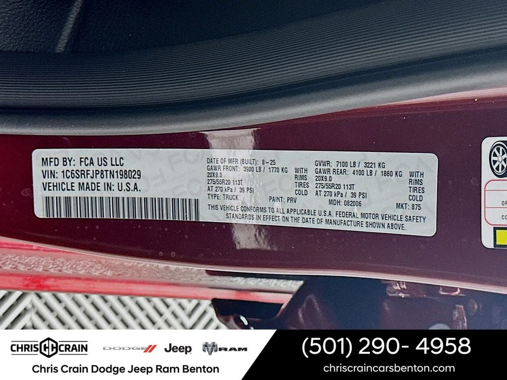 2026 RAM Ram 1500 RAM 1500 LARAMIE CREW CAB 4X4 5'7' BOX