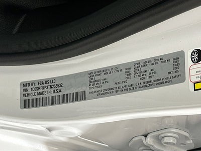 2026 RAM Ram 1500 RAM 1500 TUNGSTEN CREW CAB 4X4