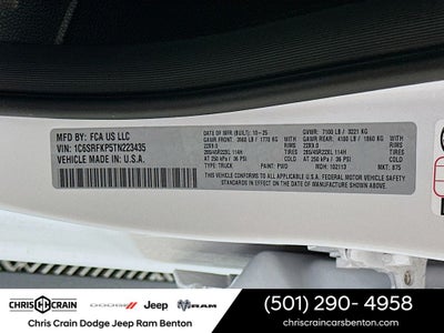 2026 RAM Ram 1500 RAM 1500 TUNGSTEN CREW CAB 4X4