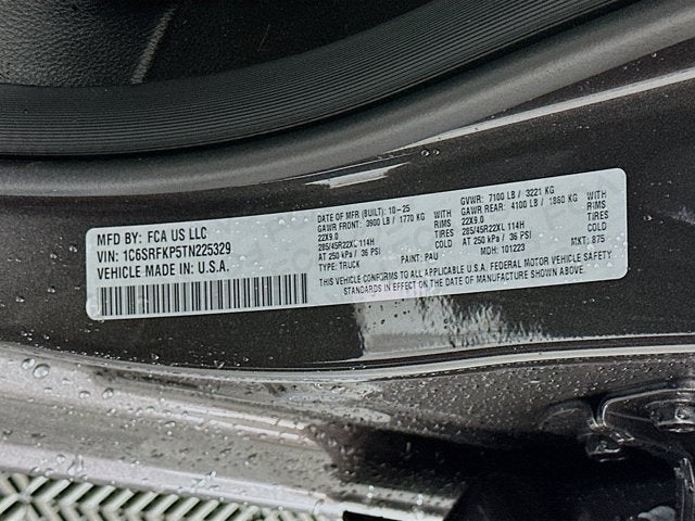 2026 RAM Ram 1500 RAM 1500 TUNGSTEN CREW CAB 4X4