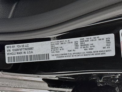 2026 RAM Ram 1500 RAM 1500 TUNGSTEN CREW CAB 4X4