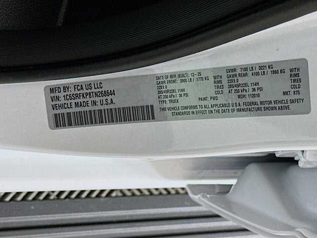 2026 RAM Ram 1500 RAM 1500 TUNGSTEN CREW CAB 4X4