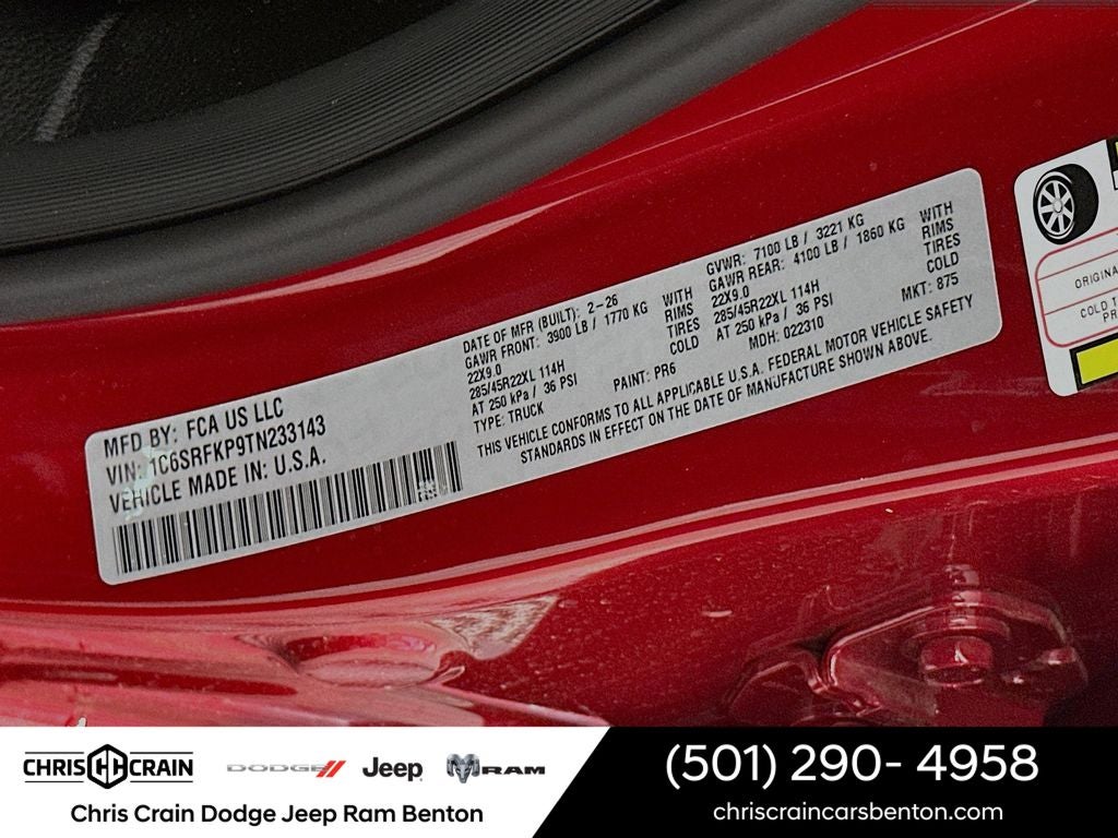 2026 RAM 1500 Tungsten