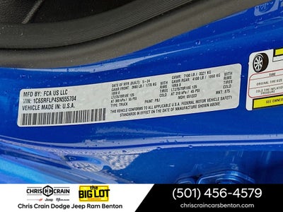 2025 RAM 1500 Rebel Crew Cab 4x4 5'7' Box