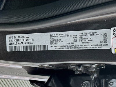 2026 RAM Ram 1500 RAM 1500 REBEL CREW CAB 4X4 5'7' BOX