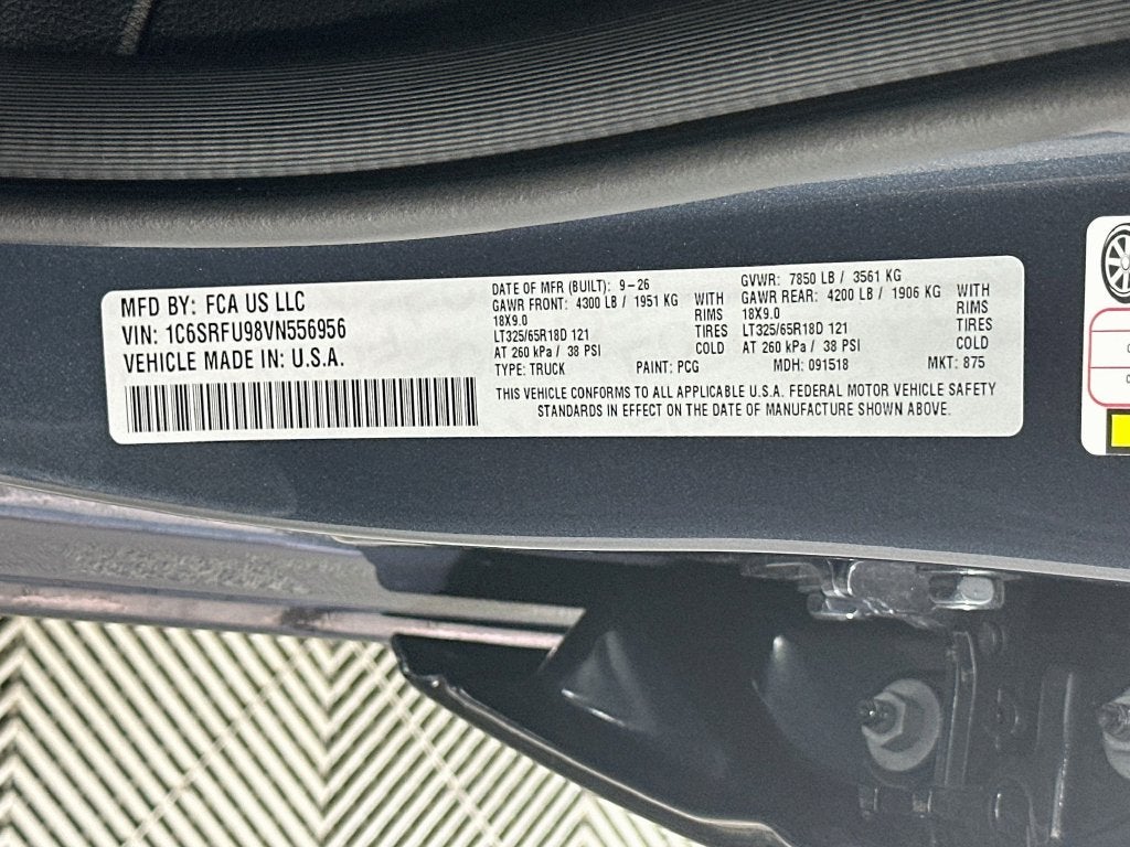 2027 RAM Ram 1500 RAM 1500 TRX SRT CREW CAB 4X4 5'7' BOX