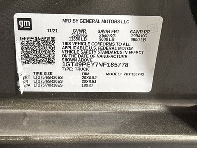 2022 GMC Sierra 2500HD 4WD Crew Cab Standard Bed AT4