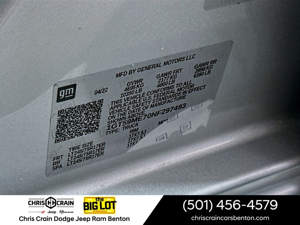 2022 GMC Sierra 2500HD 4WD Double Cab Standard Bed SLE