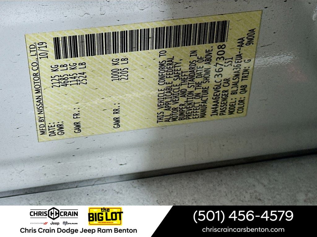 2020 Nissan Maxima SR Xtronic CVT