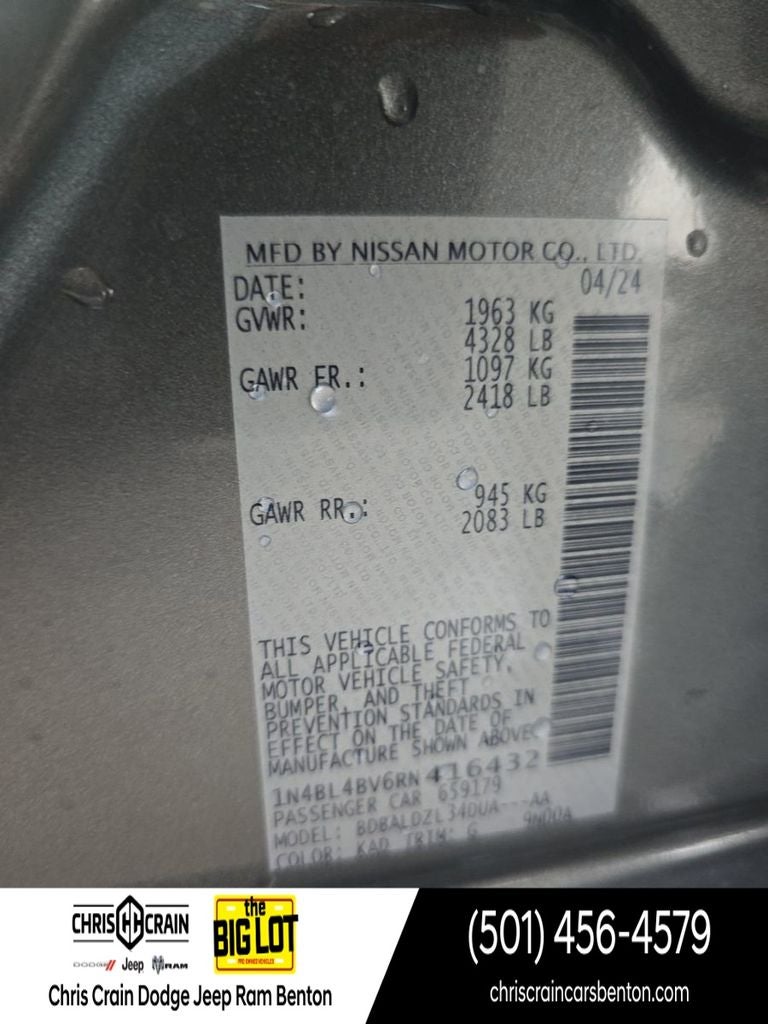 2024 Nissan Altima S FWD