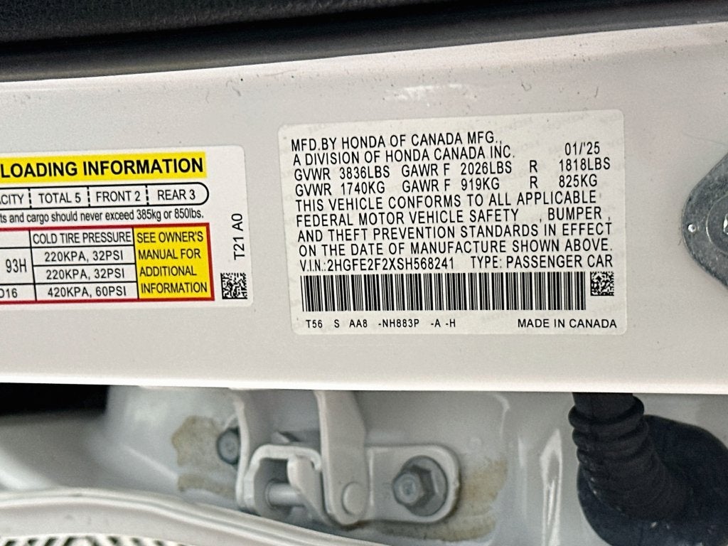 2025 Honda Civic Sedan LX